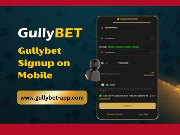 Gullybet Signup on Mobile